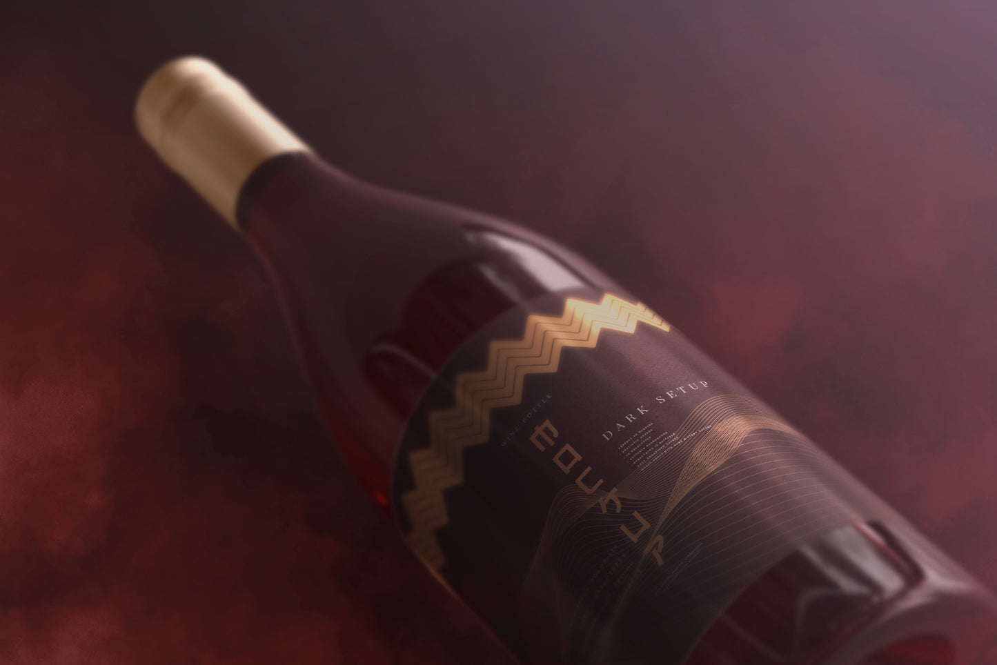 Screw Cap Wine Bottle Mockups