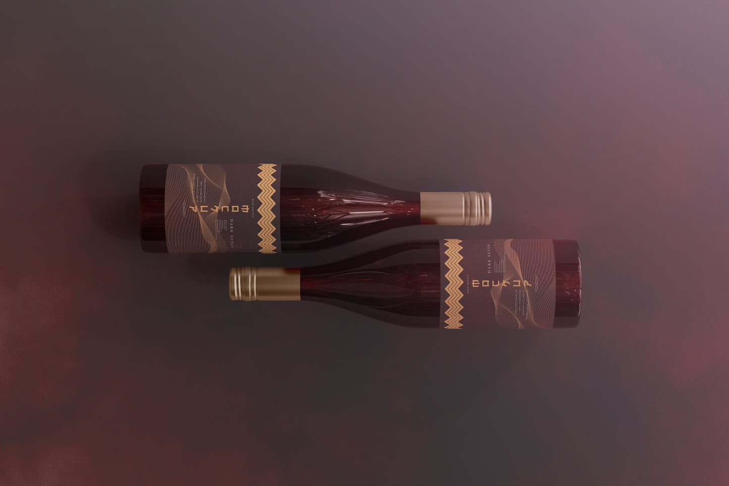 Screw Cap Wine Bottle Mockups