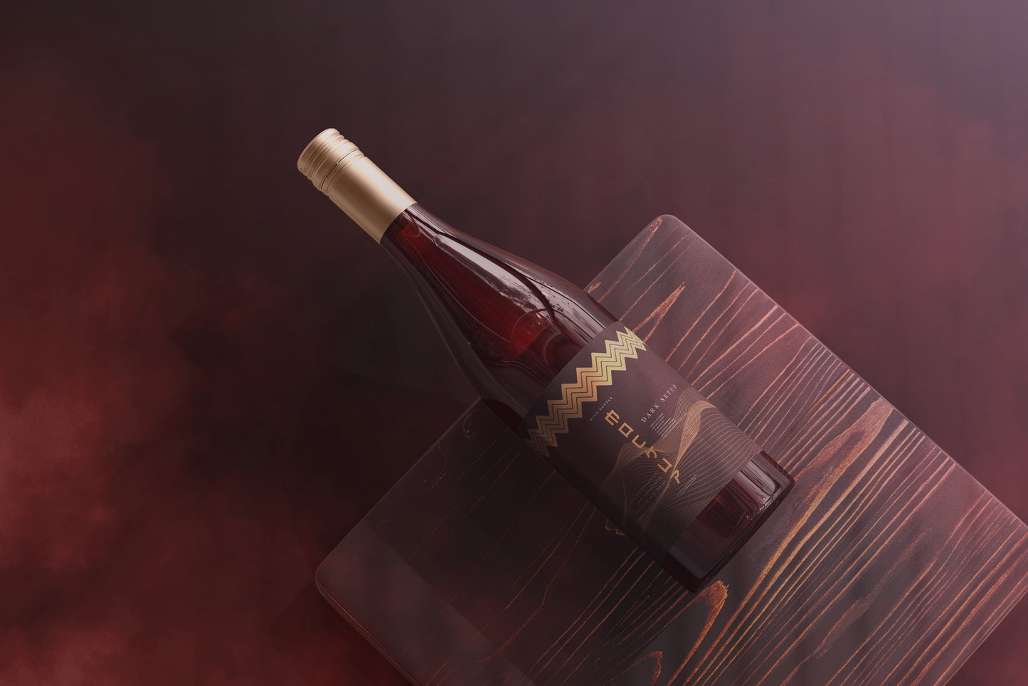 Screw Cap Wine Bottle Mockups