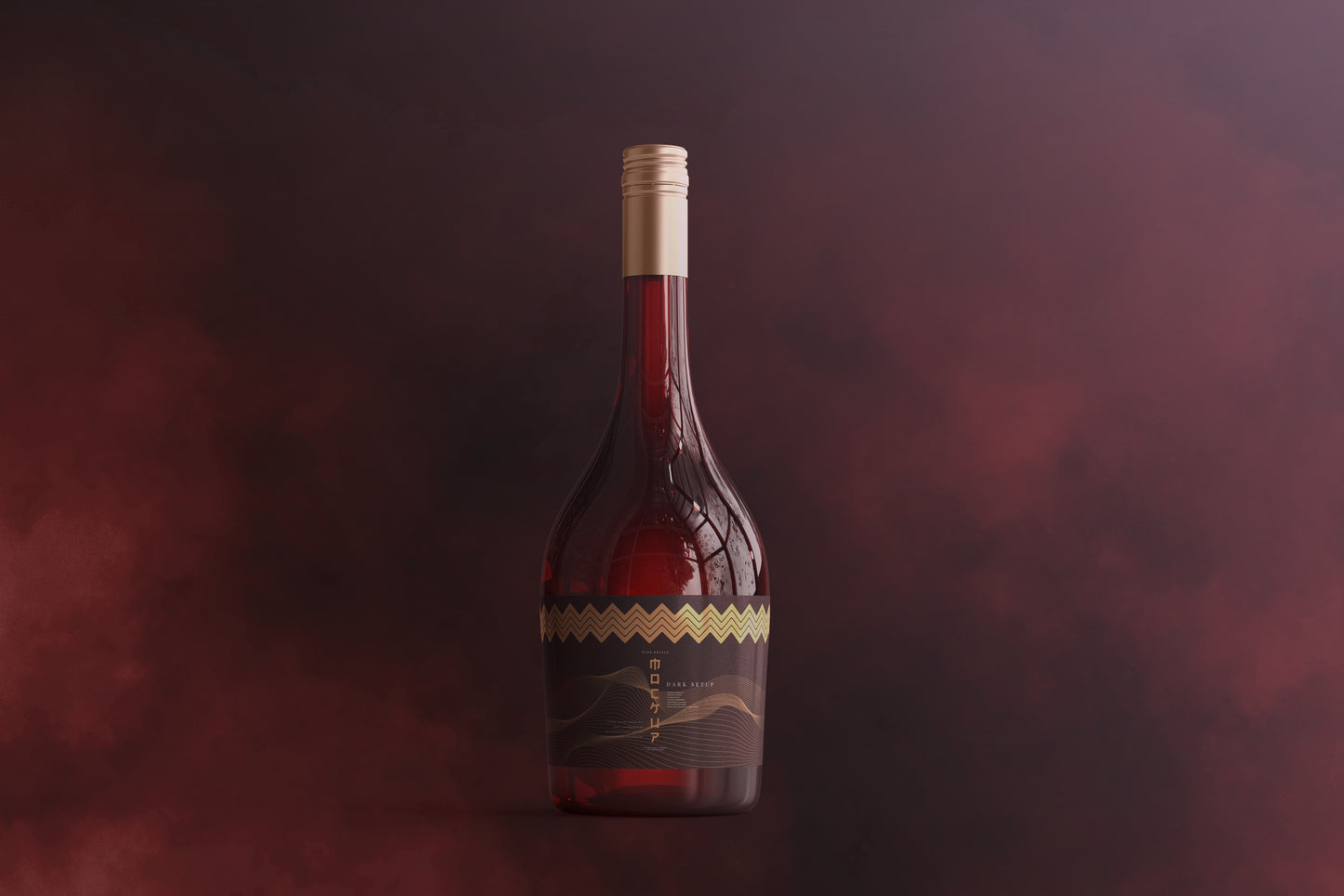 Screw Cap Wine Bottle Mockups