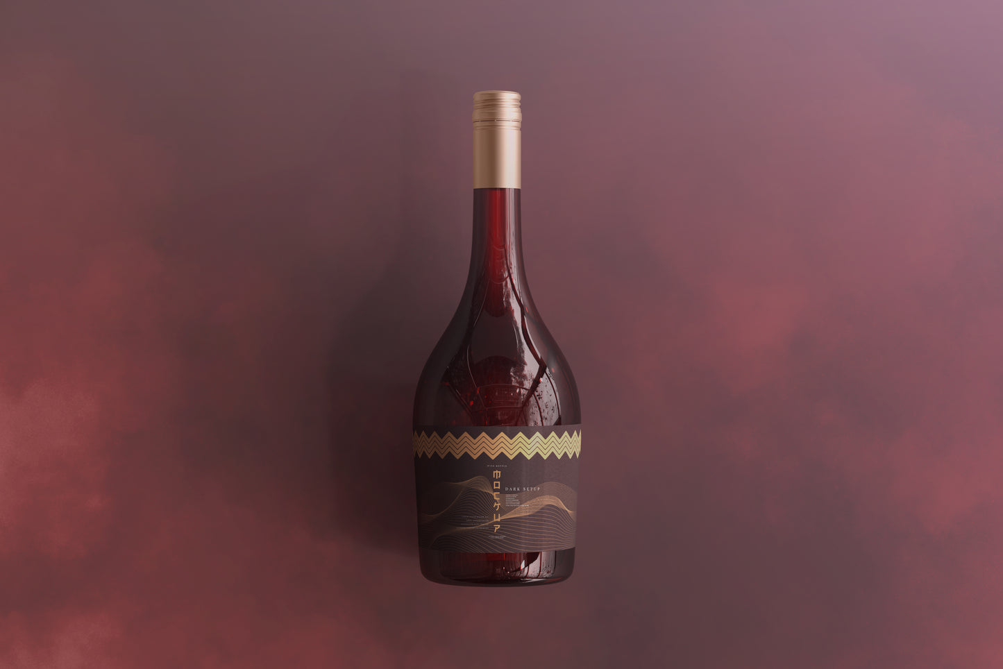Screw Cap Wine Bottle Mockups