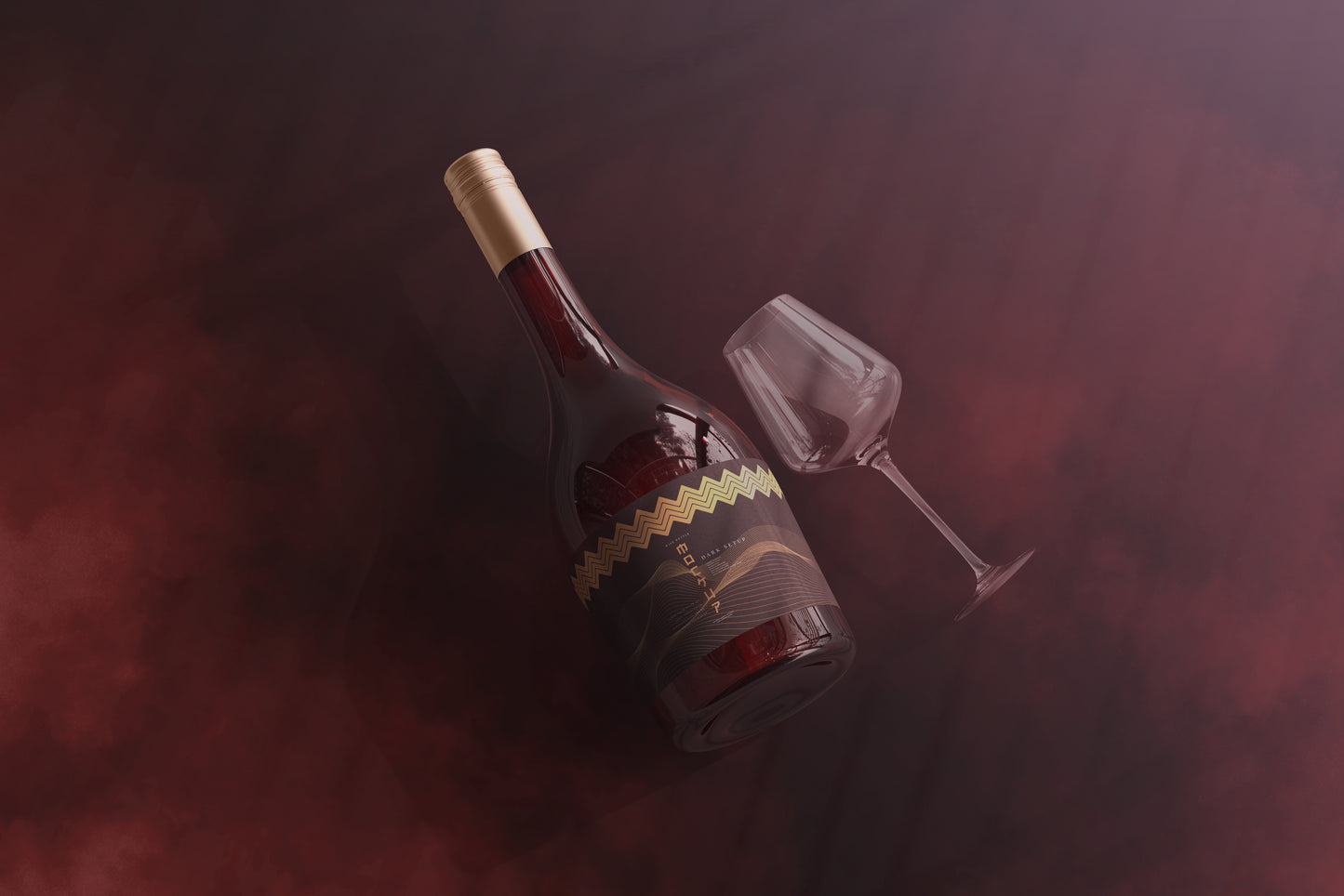 Screw Cap Wine Bottle Mockups