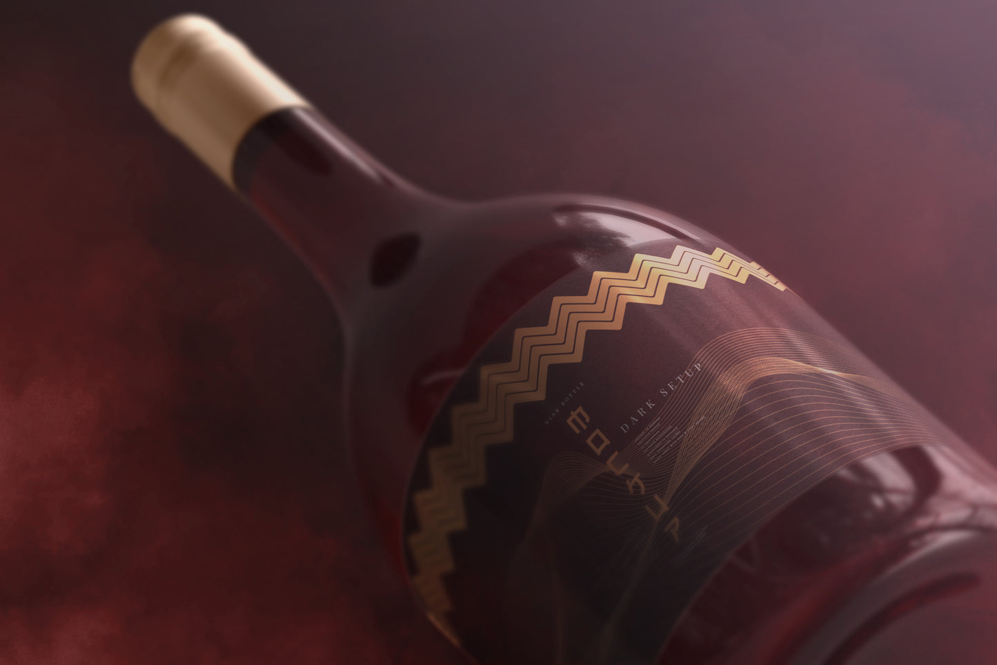 Screw Cap Wine Bottle Mockups