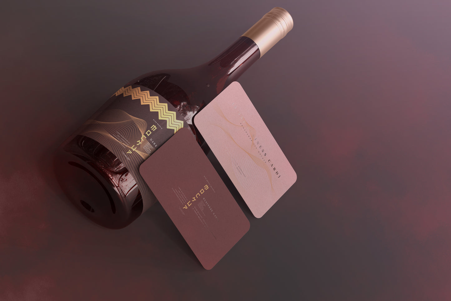 Screw Cap Wine Bottle Mockups