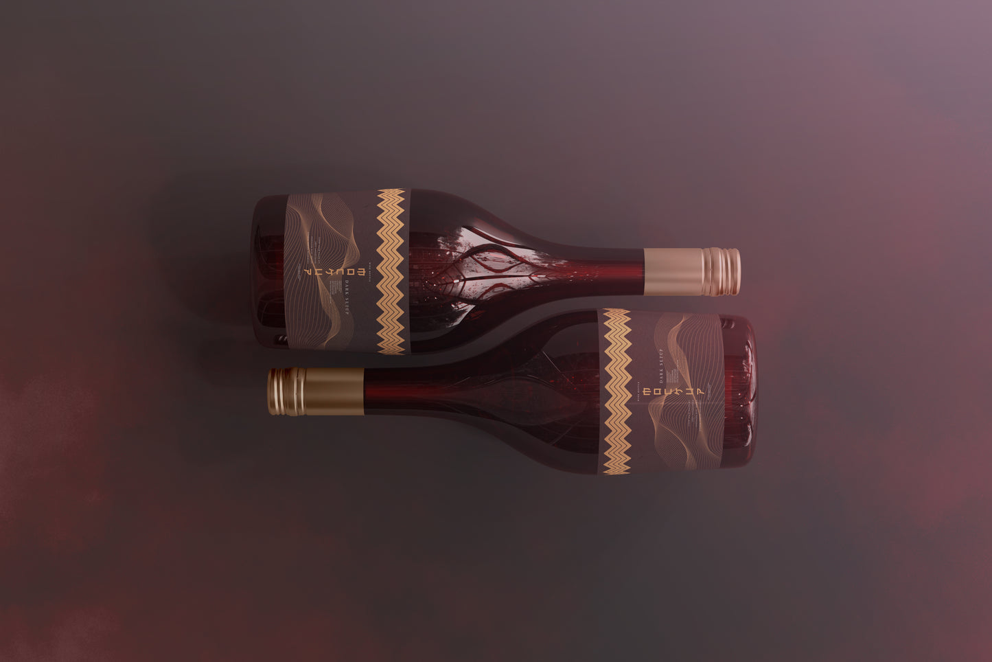Screw Cap Wine Bottle Mockups