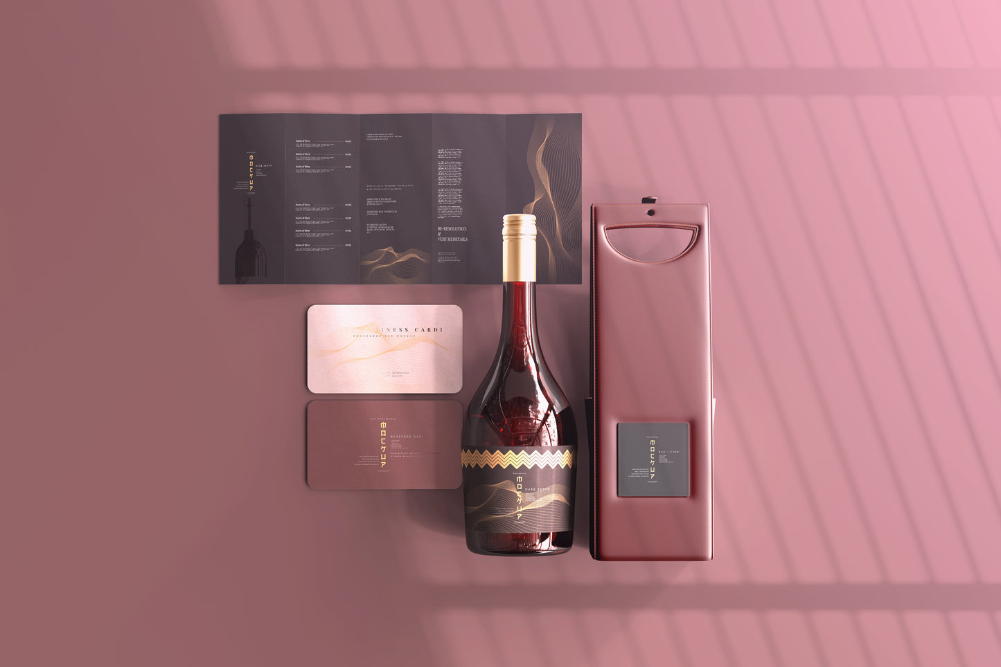 Screw Cap Wine Bottle Mockups