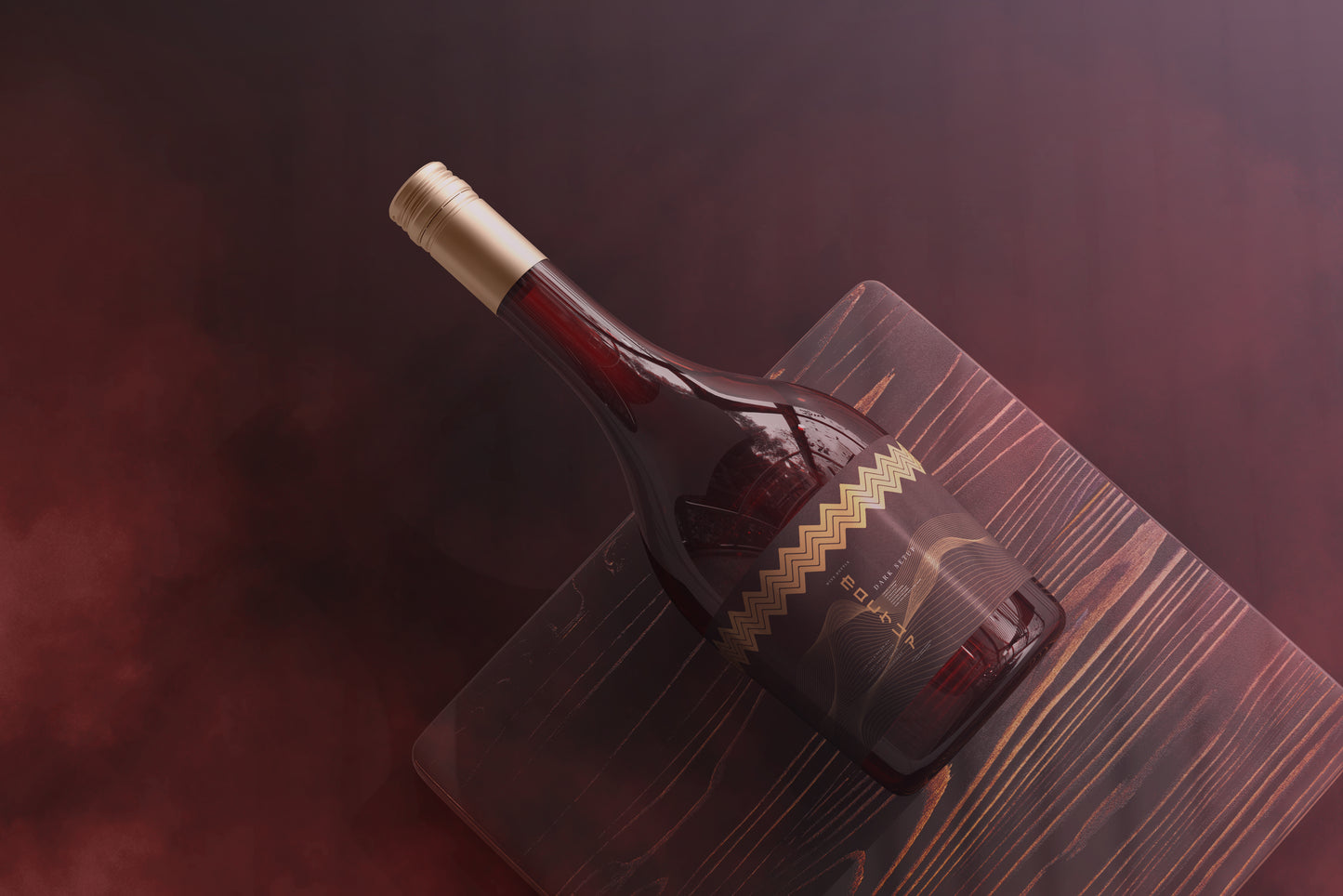 Screw Cap Wine Bottle Mockups
