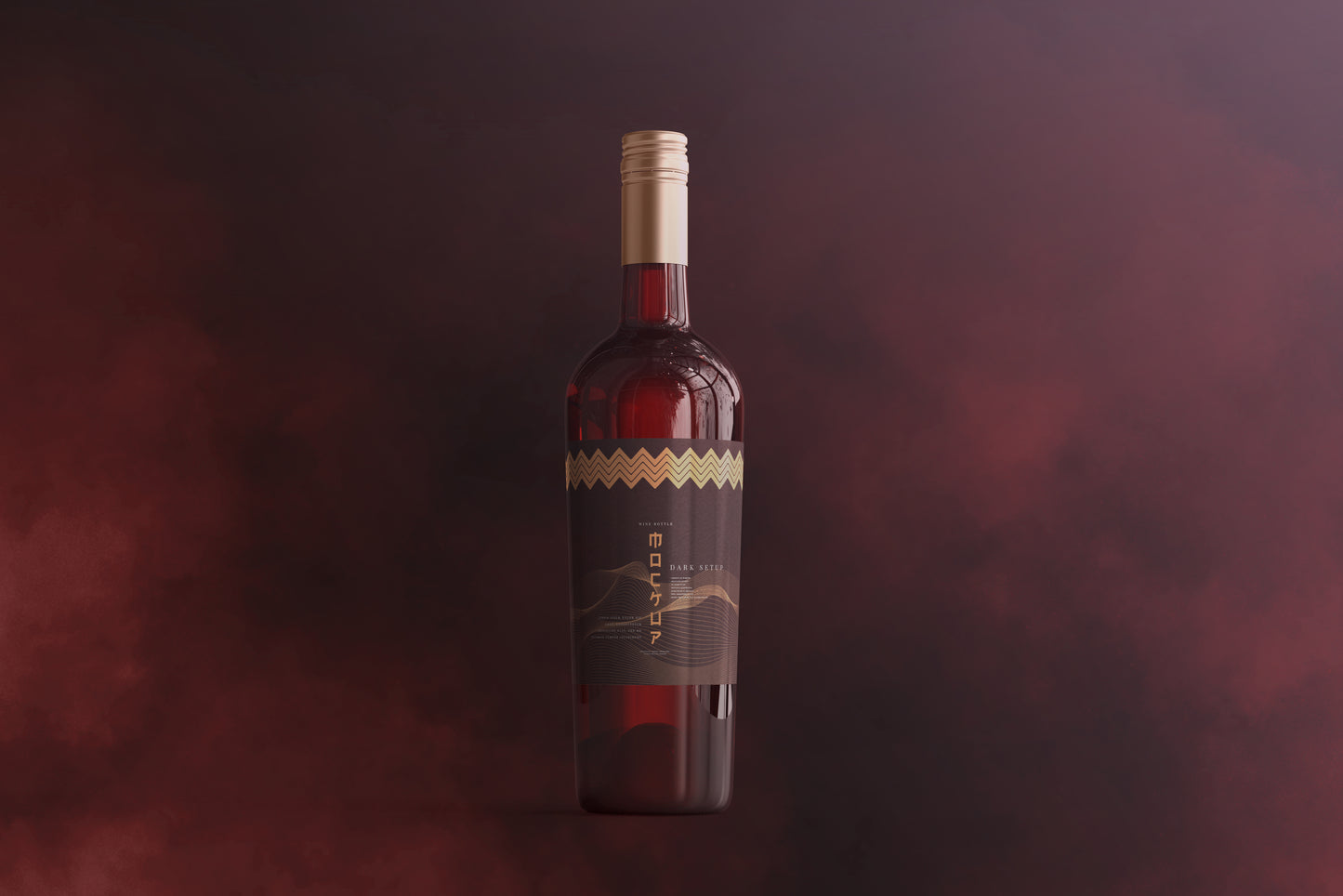 Screw Cap Wine Bottle Mockups