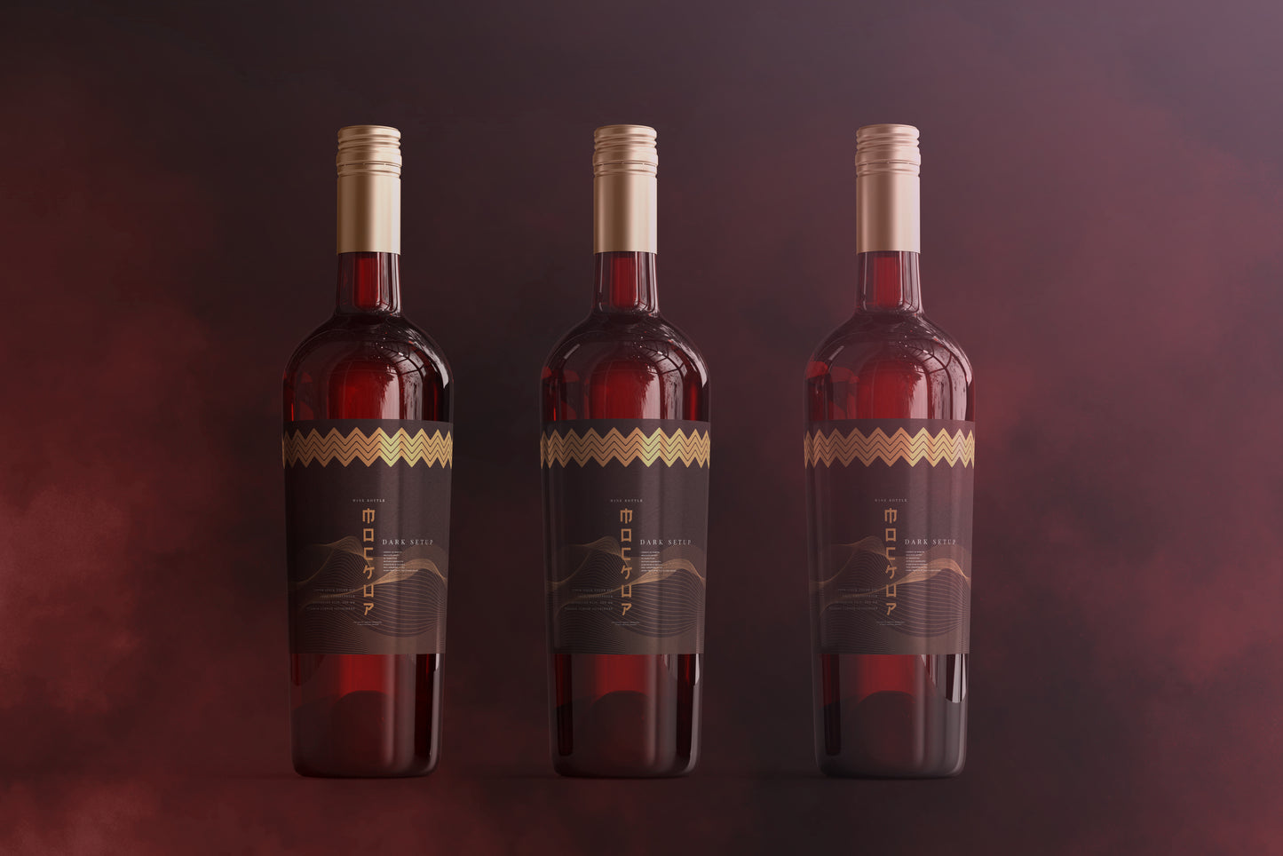 Screw Cap Wine Bottle Mockups
