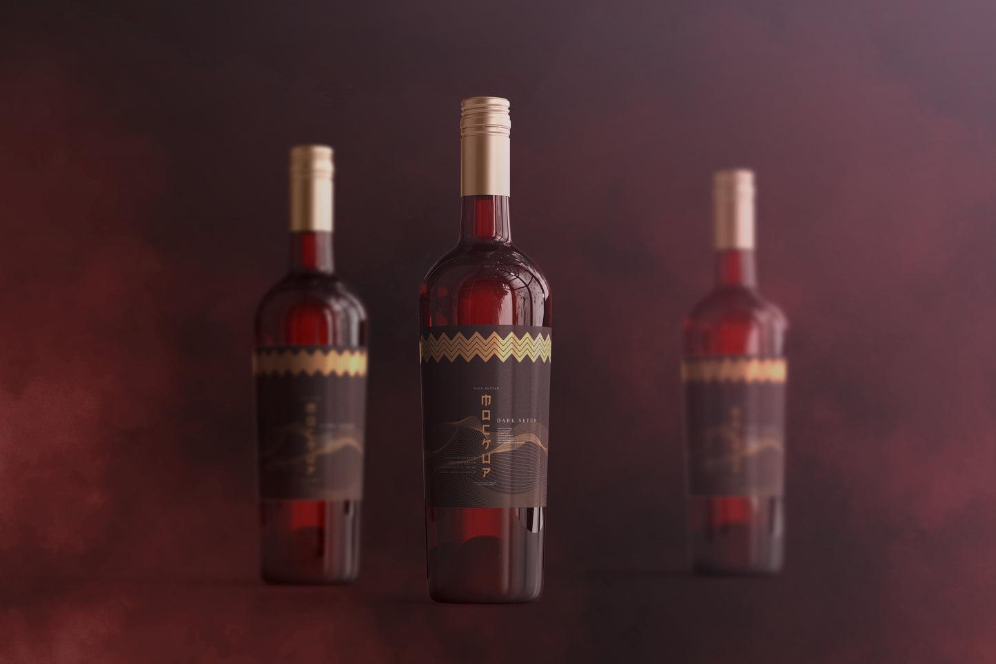 Screw Cap Wine Bottle Mockups