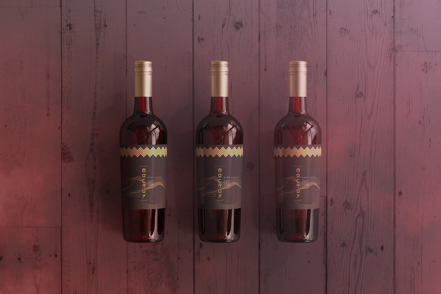 Screw Cap Wine Bottle Mockups