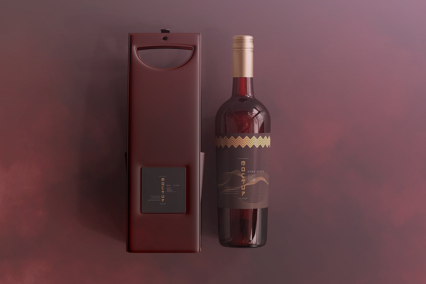 Screw Cap Wine Bottle Mockups
