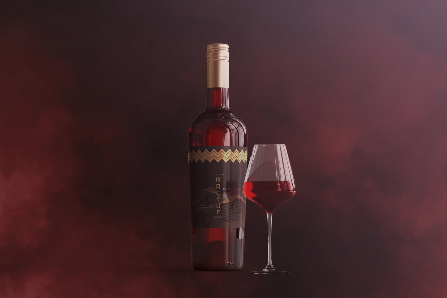 Screw Cap Wine Bottle Mockups