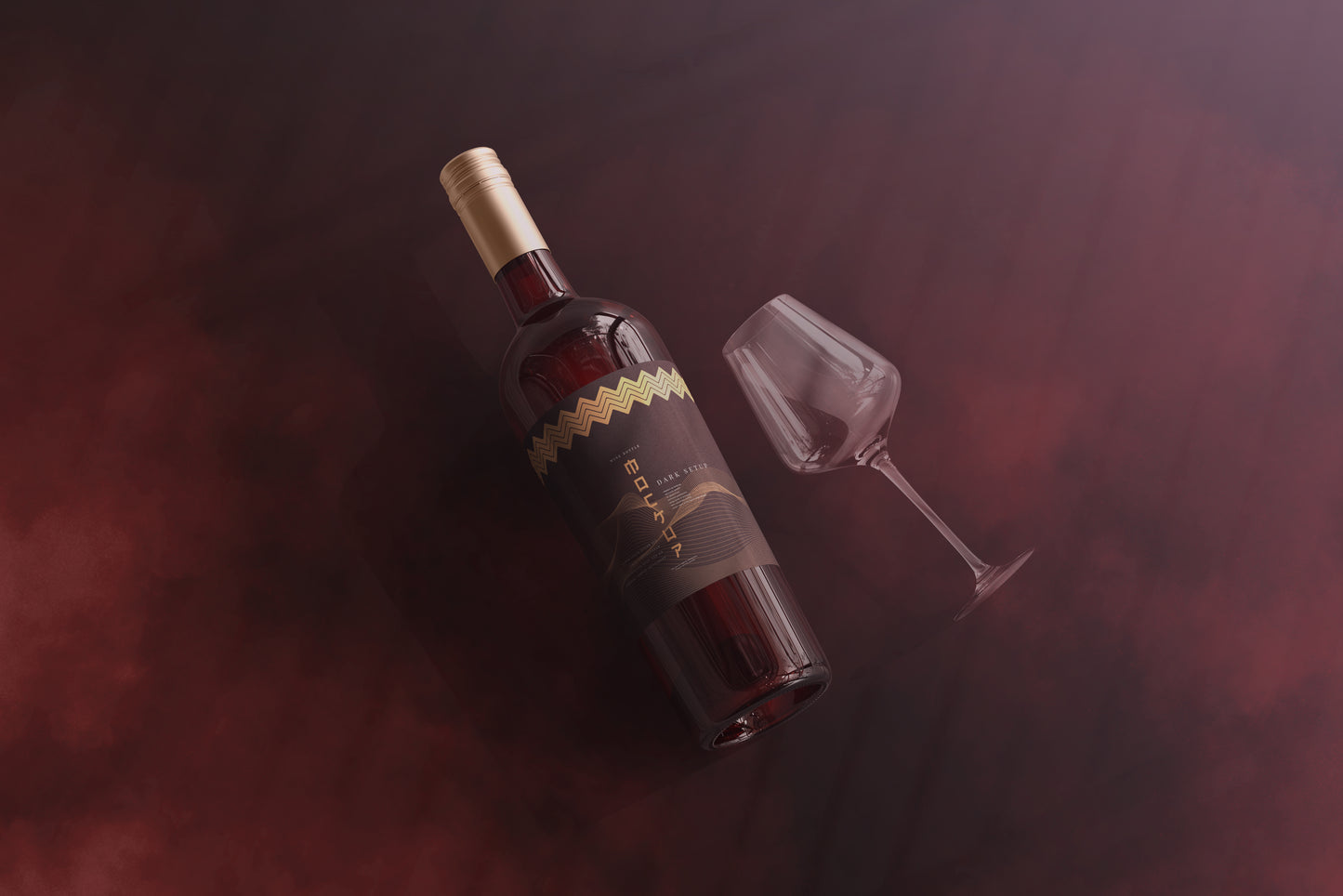 Screw Cap Wine Bottle Mockups