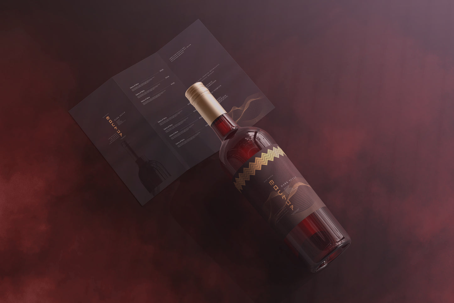 Screw Cap Wine Bottle Mockups