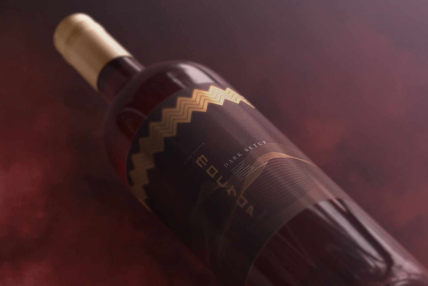 Screw Cap Wine Bottle Mockups