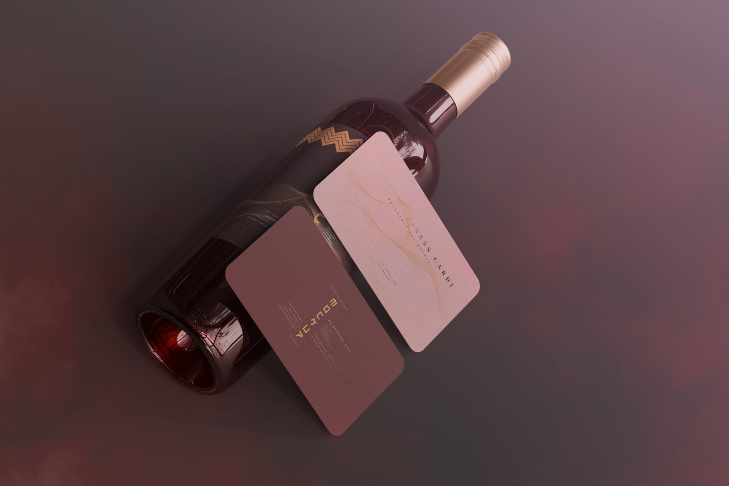 Screw Cap Wine Bottle Mockups