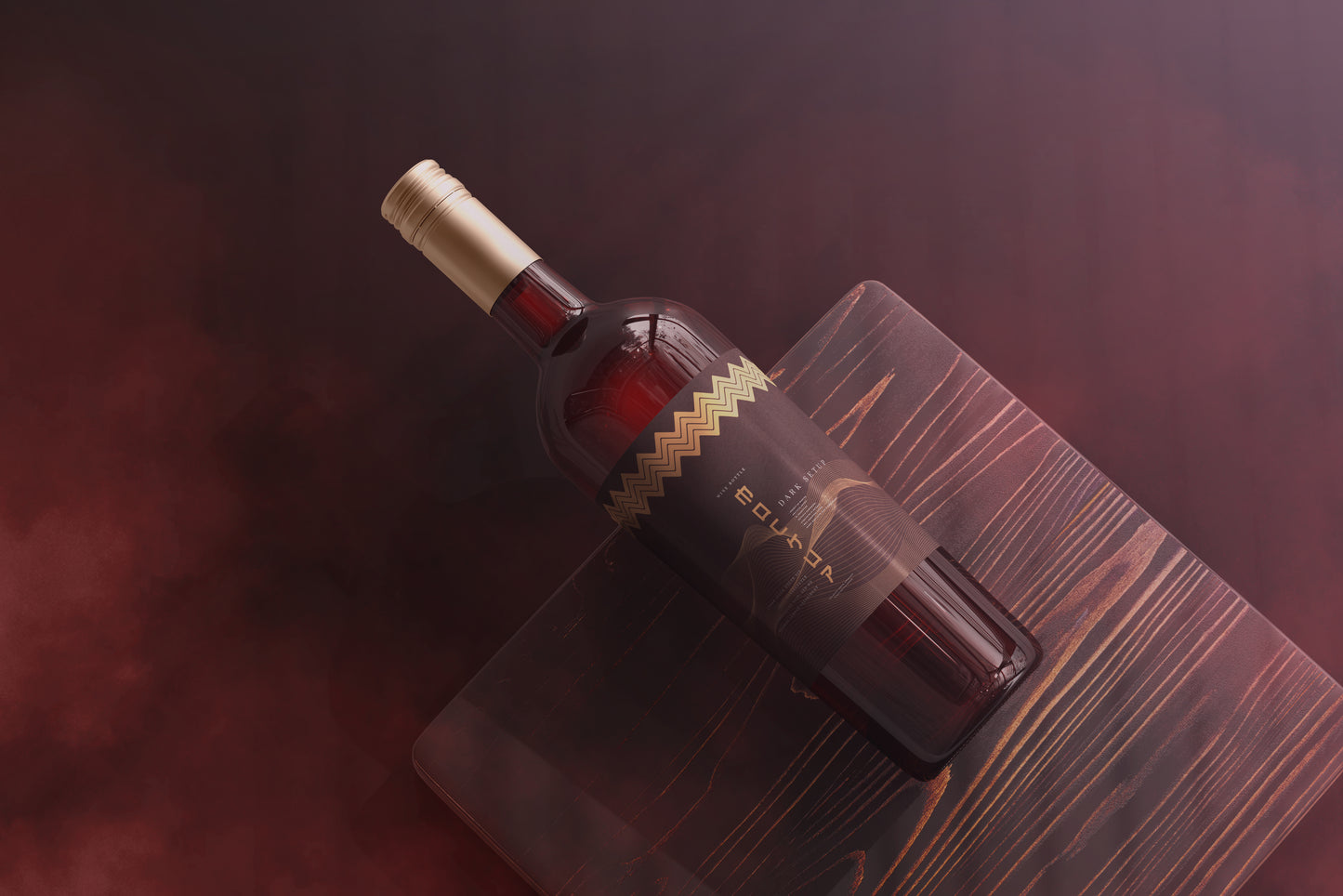 Screw Cap Wine Bottle Mockups