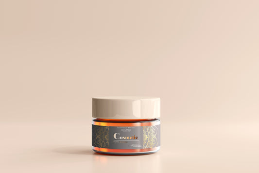 Cosmetic Glass Jar Mockup