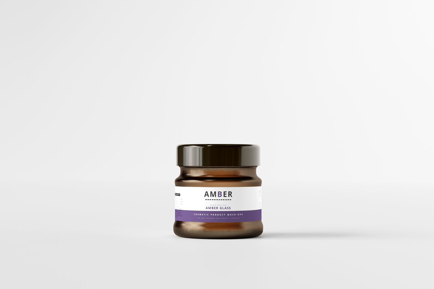 Amber Glass Jar Mockups