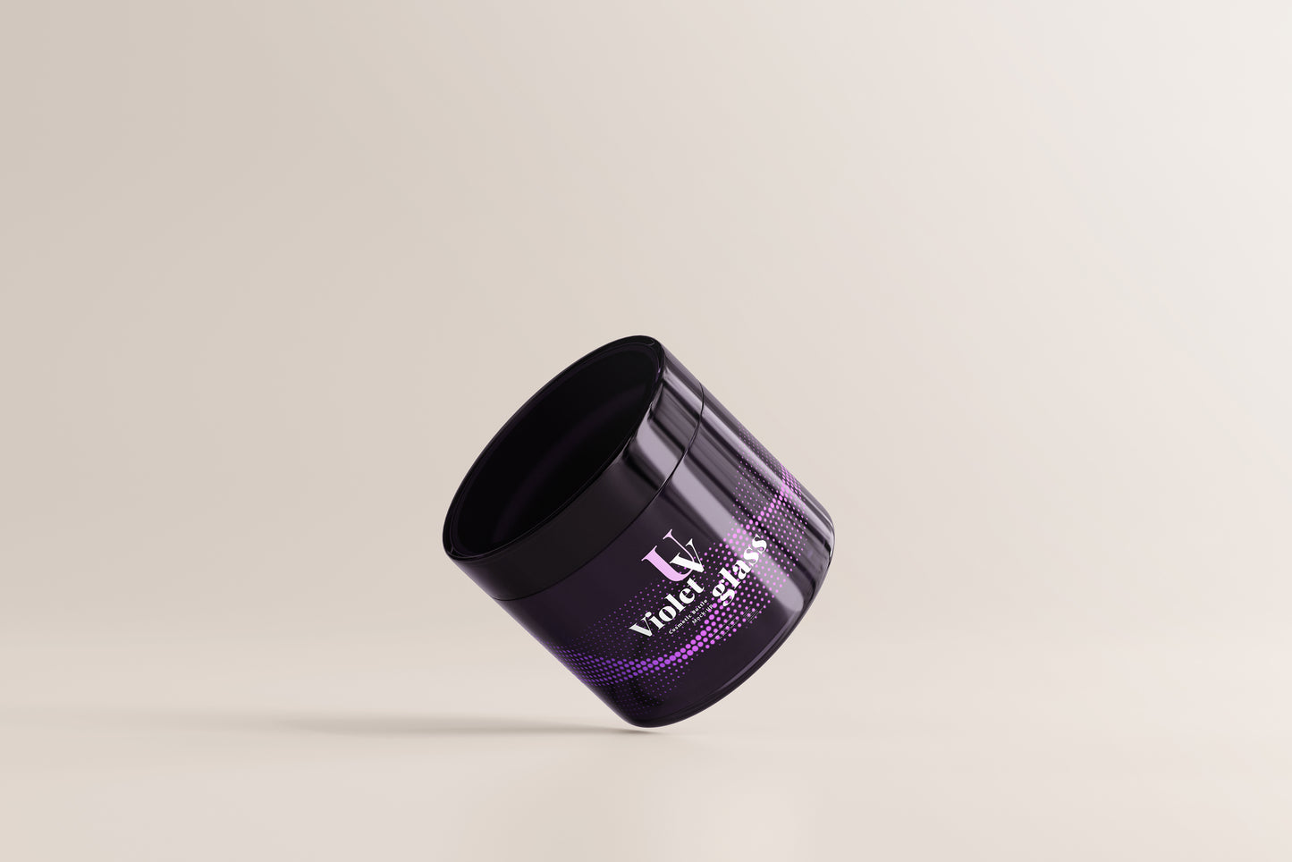 UV Glass Cosmetic Jar Mockups