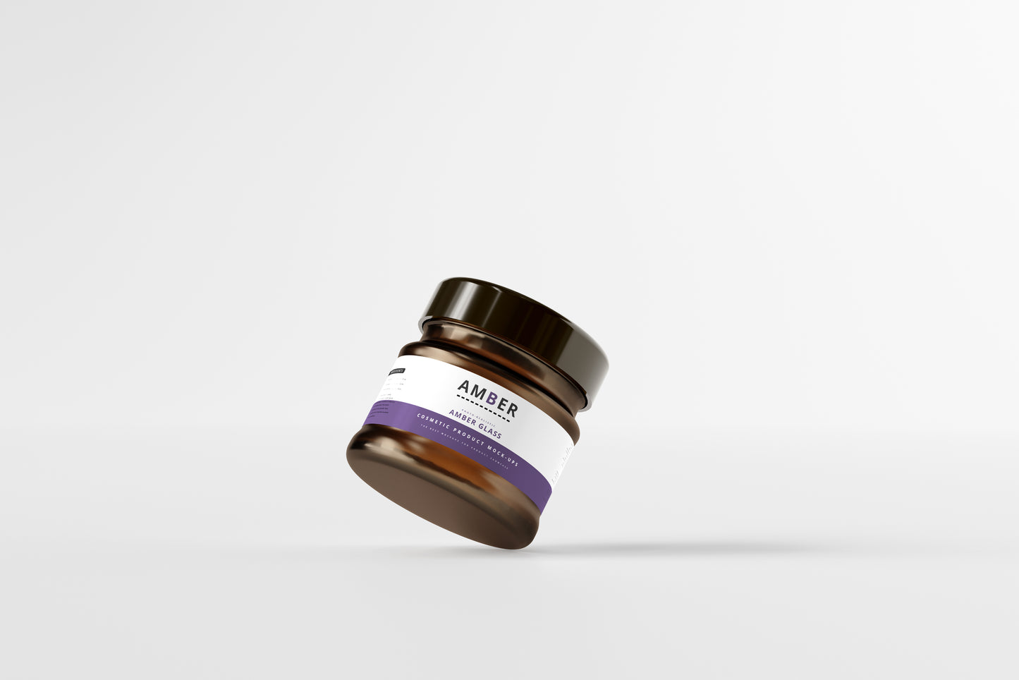 Amber Glass Jar Mockups