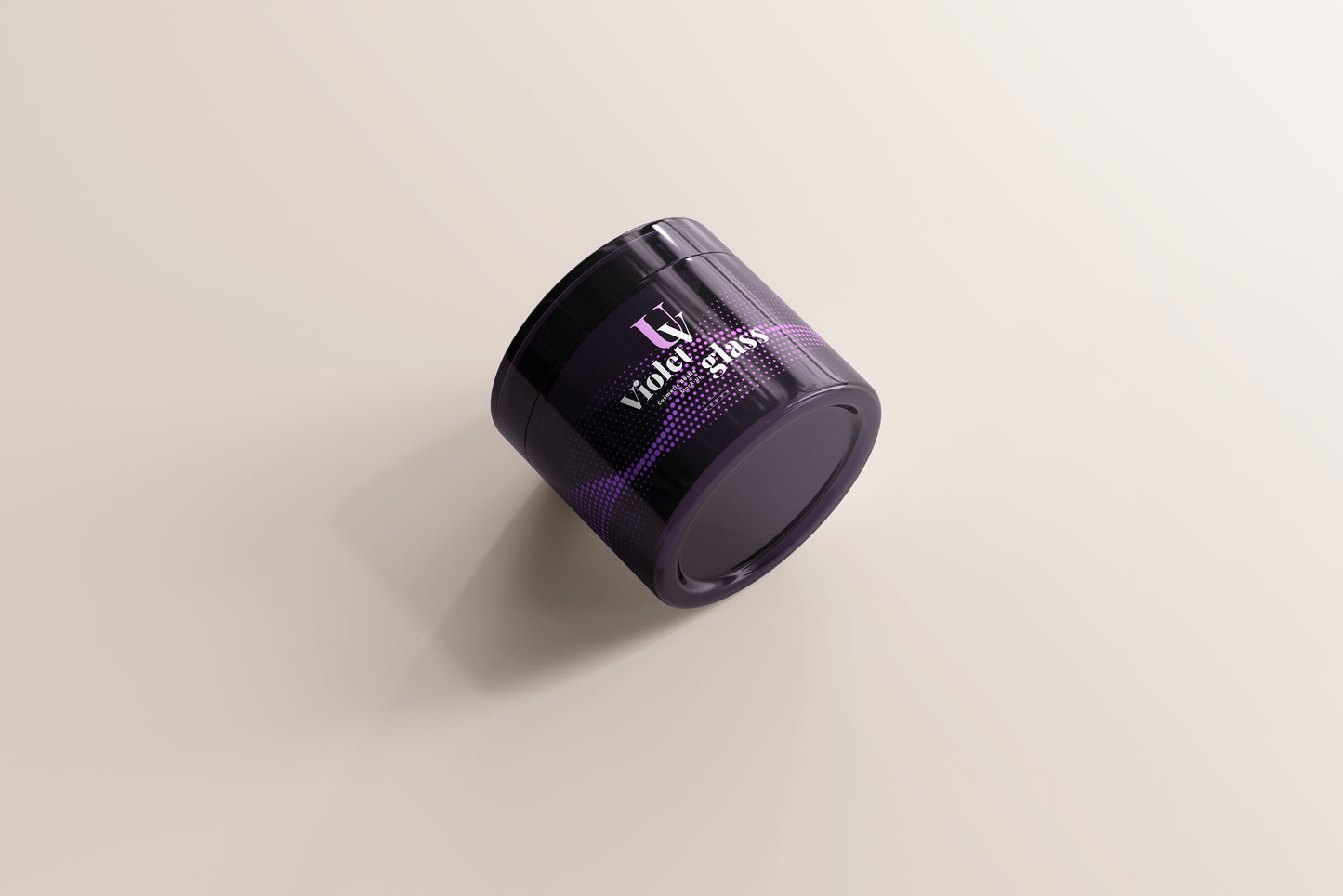 UV Glass Cosmetic Jar Mockups