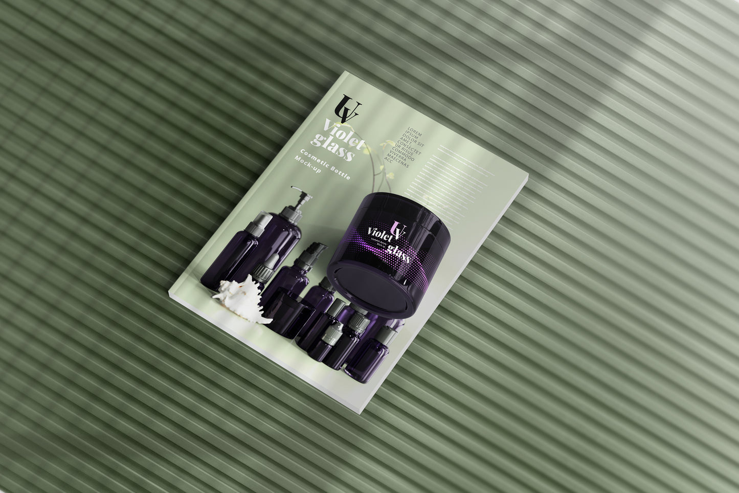 UV Glass Cosmetic Jar Mockups