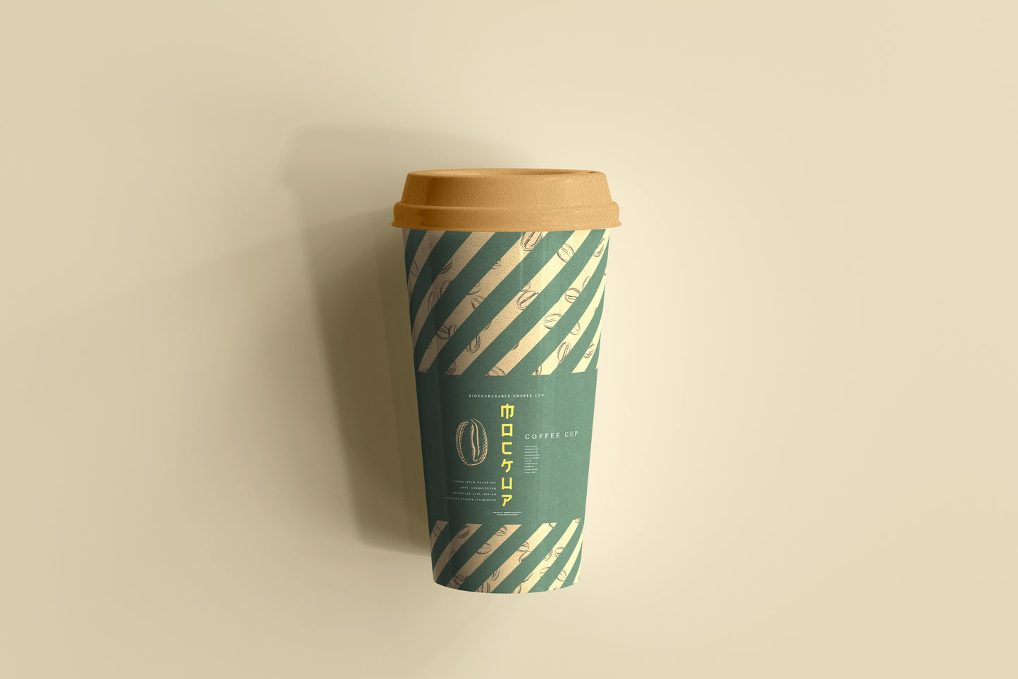 Biodegradable paper cup mockups