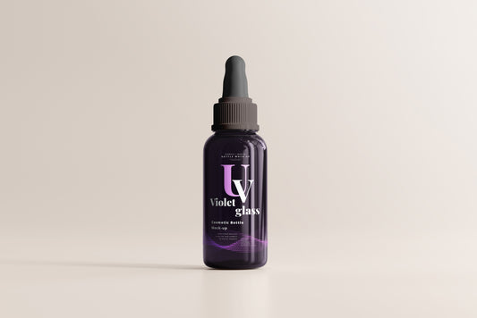 UV Glass Large Dropper Bottle Mockups