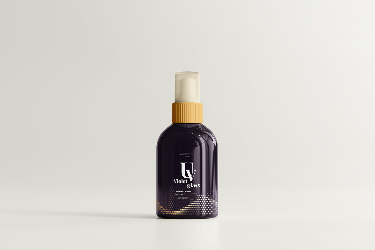 UV Glass Cosmetic Spray Bottle Mockups