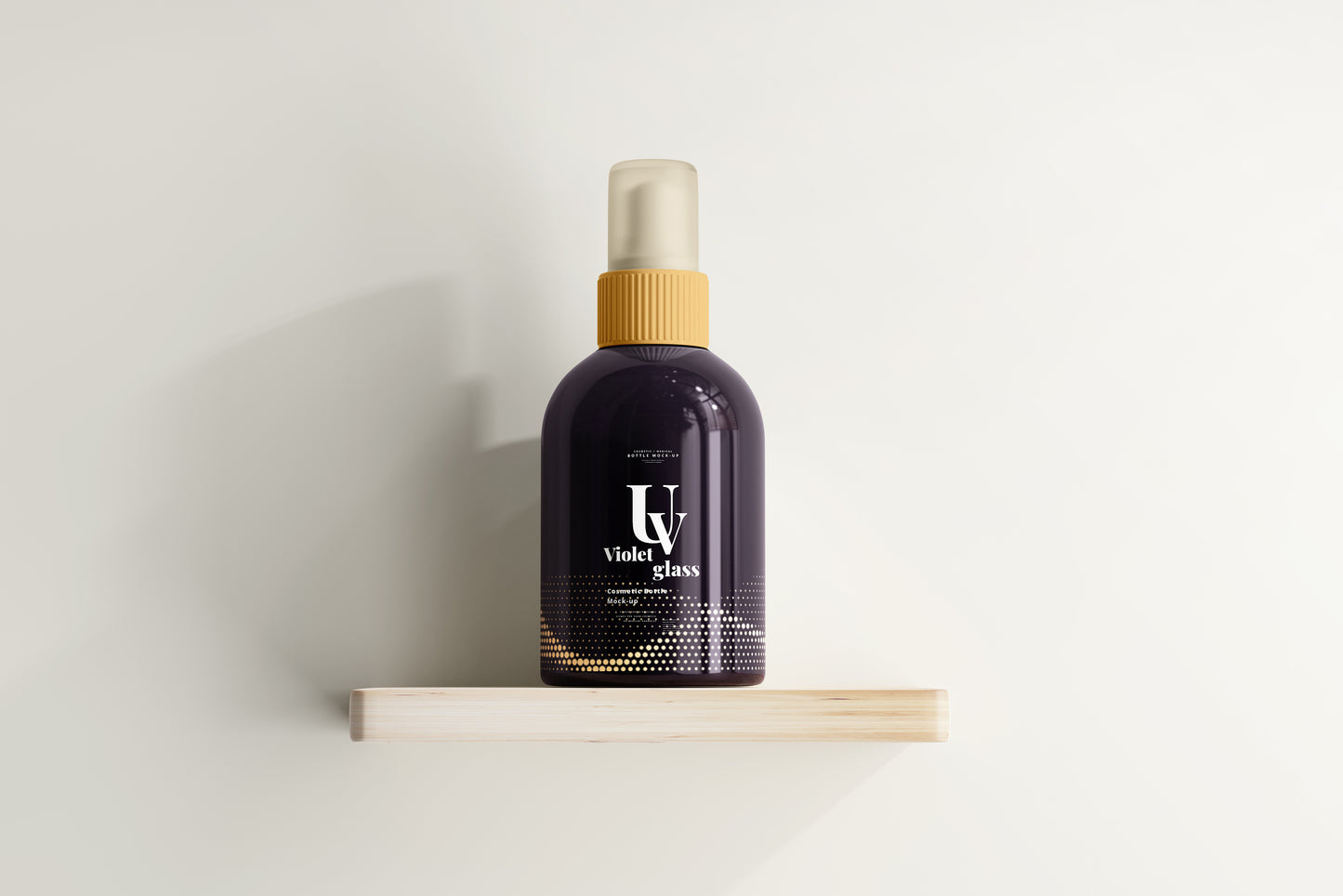 UV Glass Cosmetic Spray Bottle Mockups