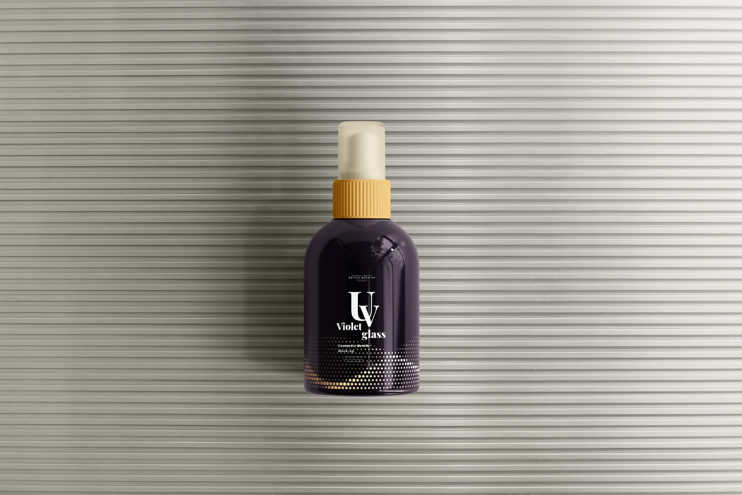 UV Glass Cosmetic Spray Bottle Mockups