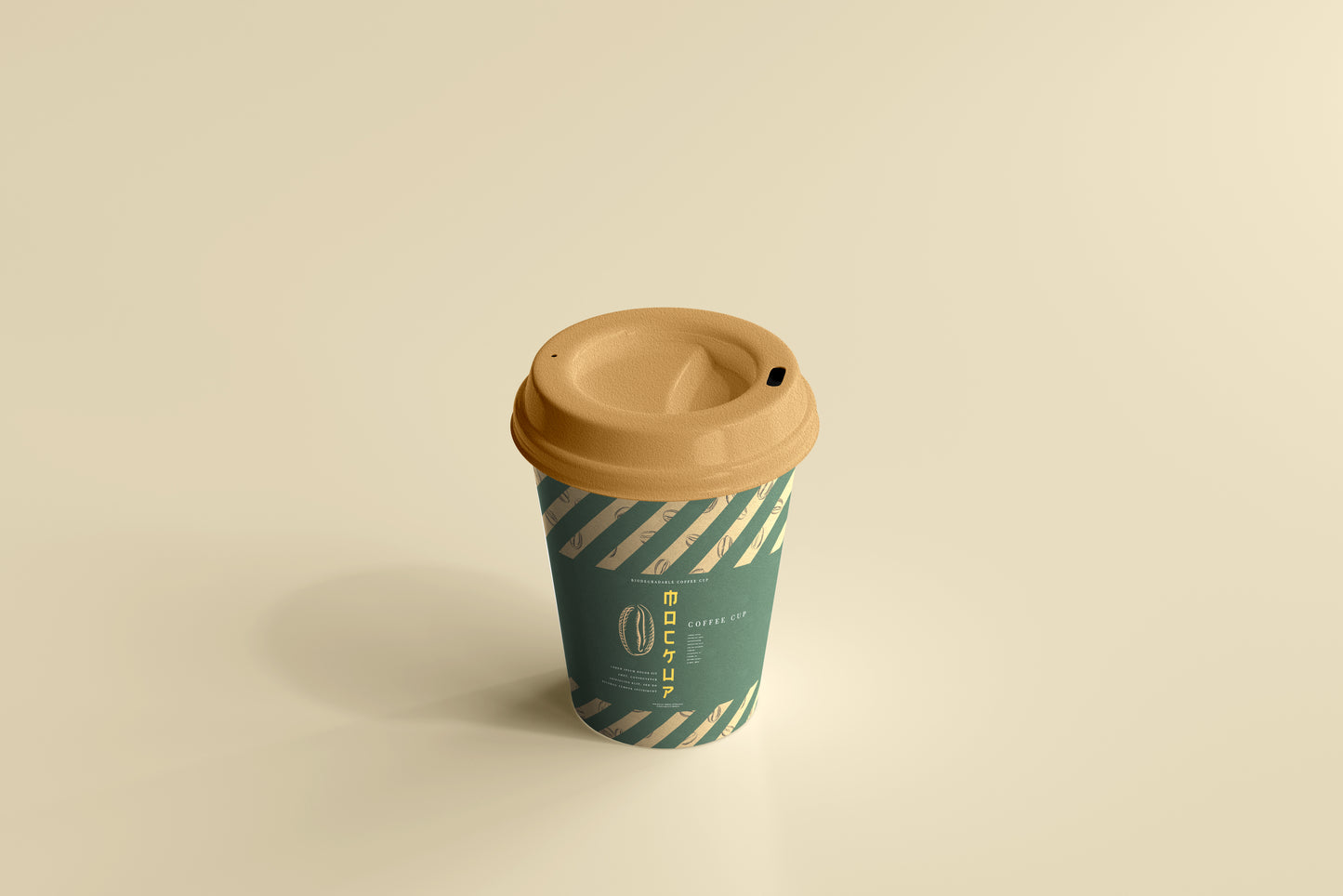 Biodegradable paper cup mockups