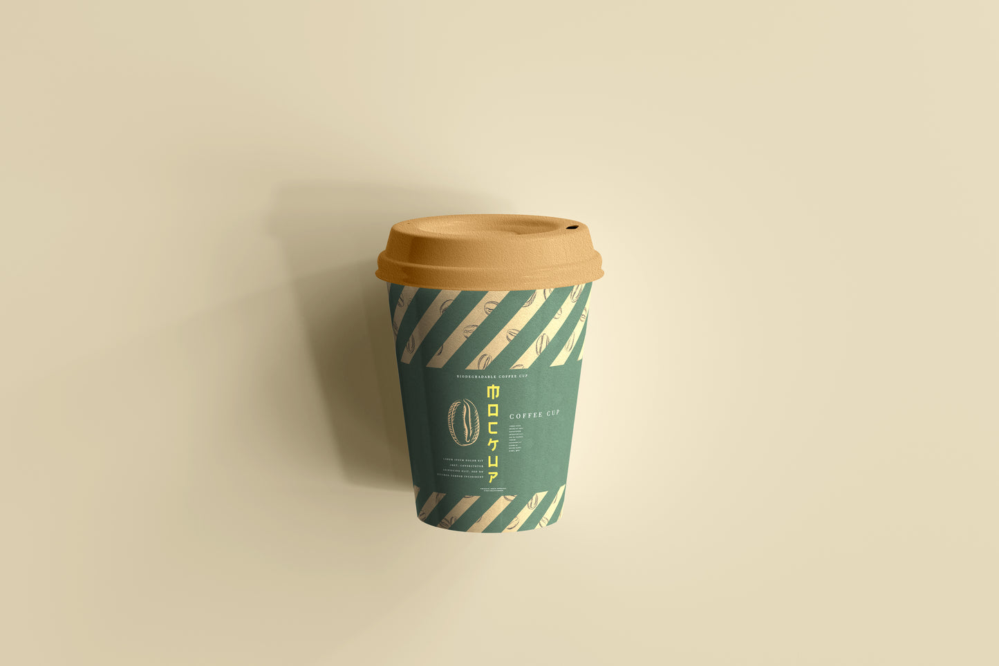 Biodegradable paper cup mockups