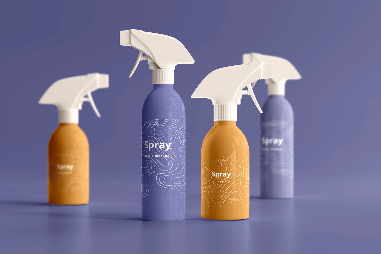 Cosmetic Spray Bottle Mockup