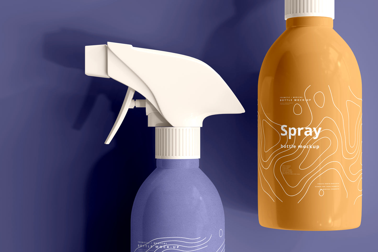 Cosmetic Spray Bottle Mockup