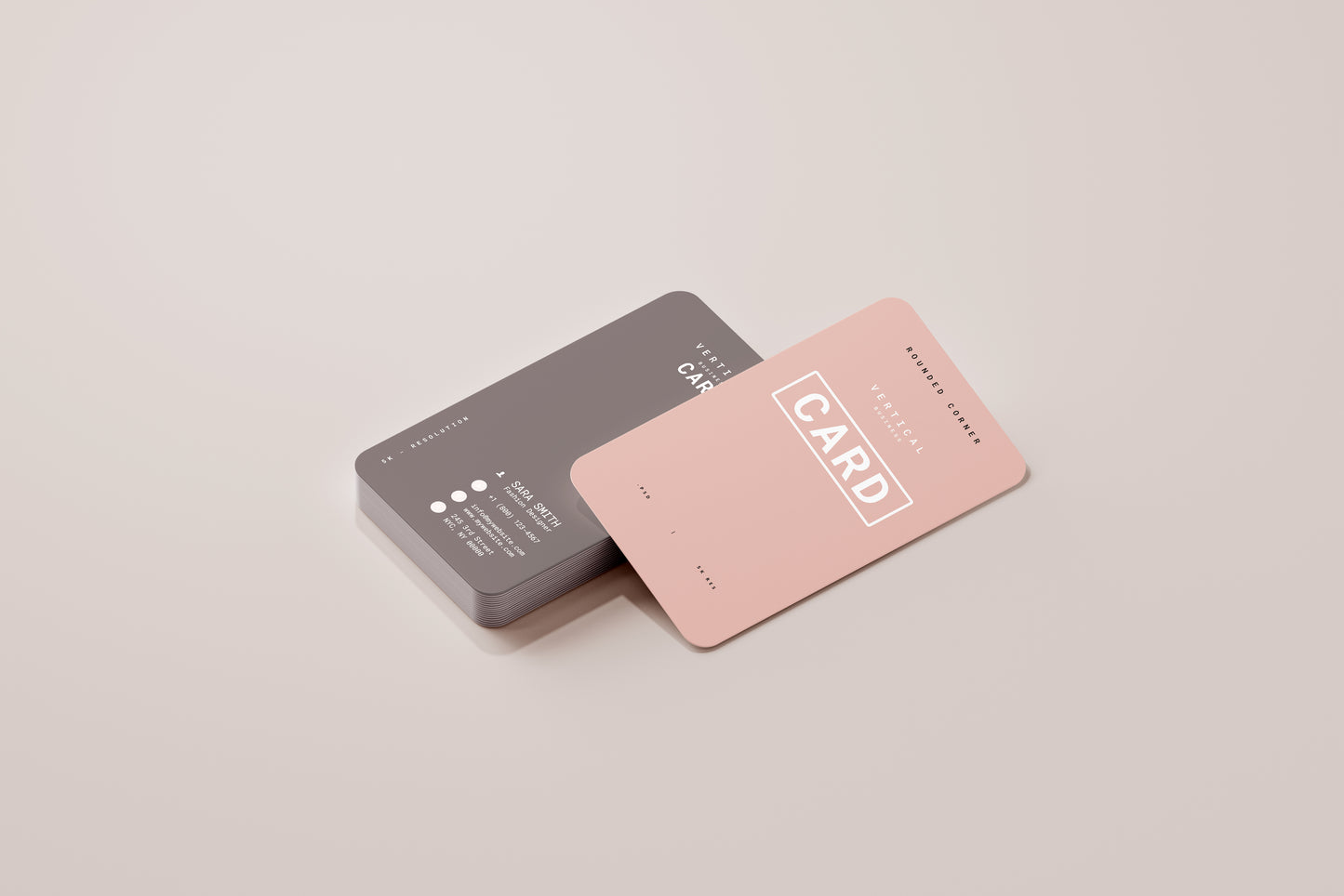 Vertical Business Card Mockups