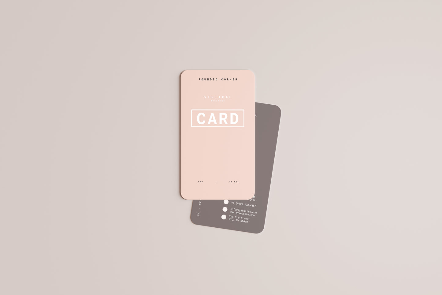 Vertical Business Card Mockups