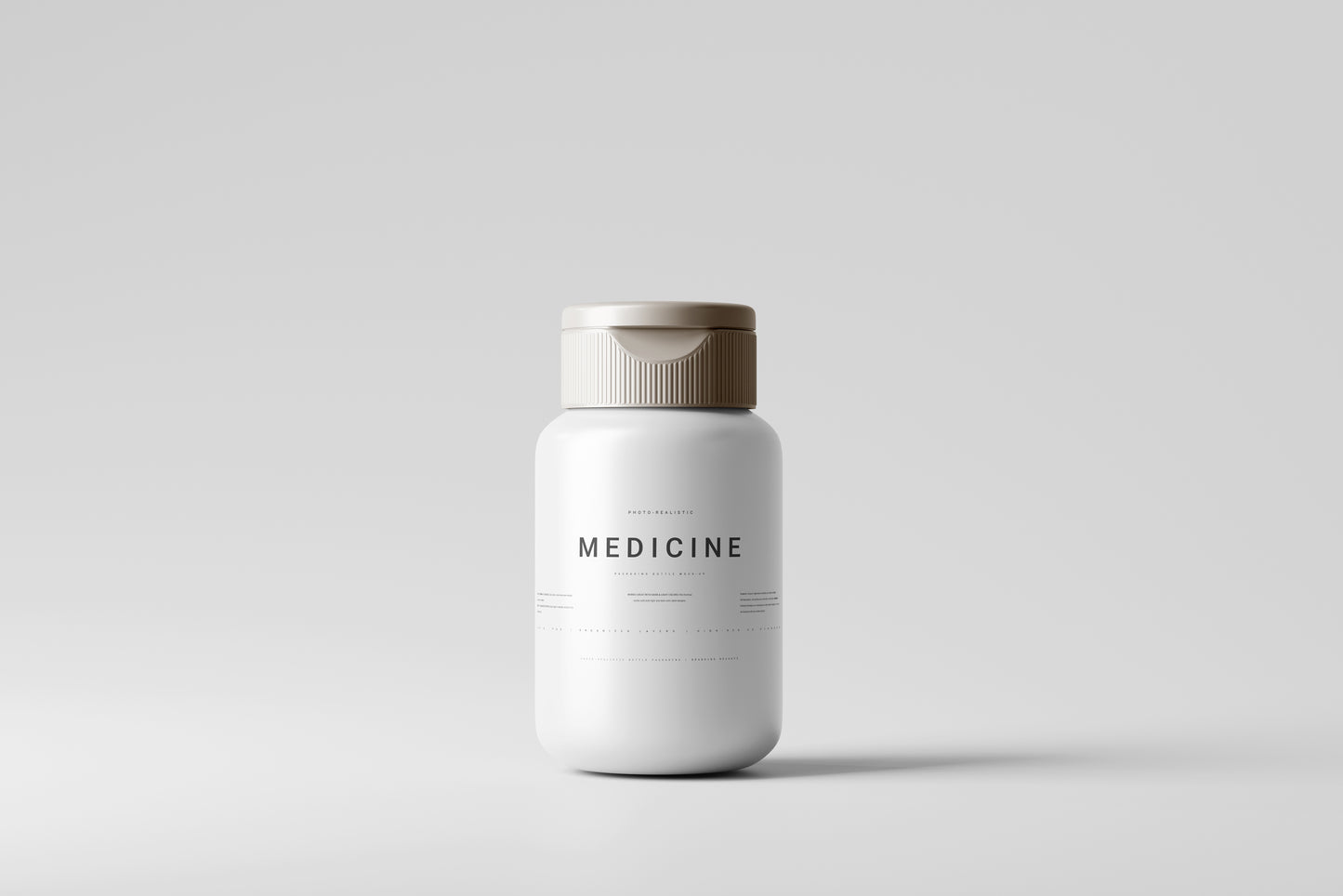 Plastic Medicine Bottle Mockup