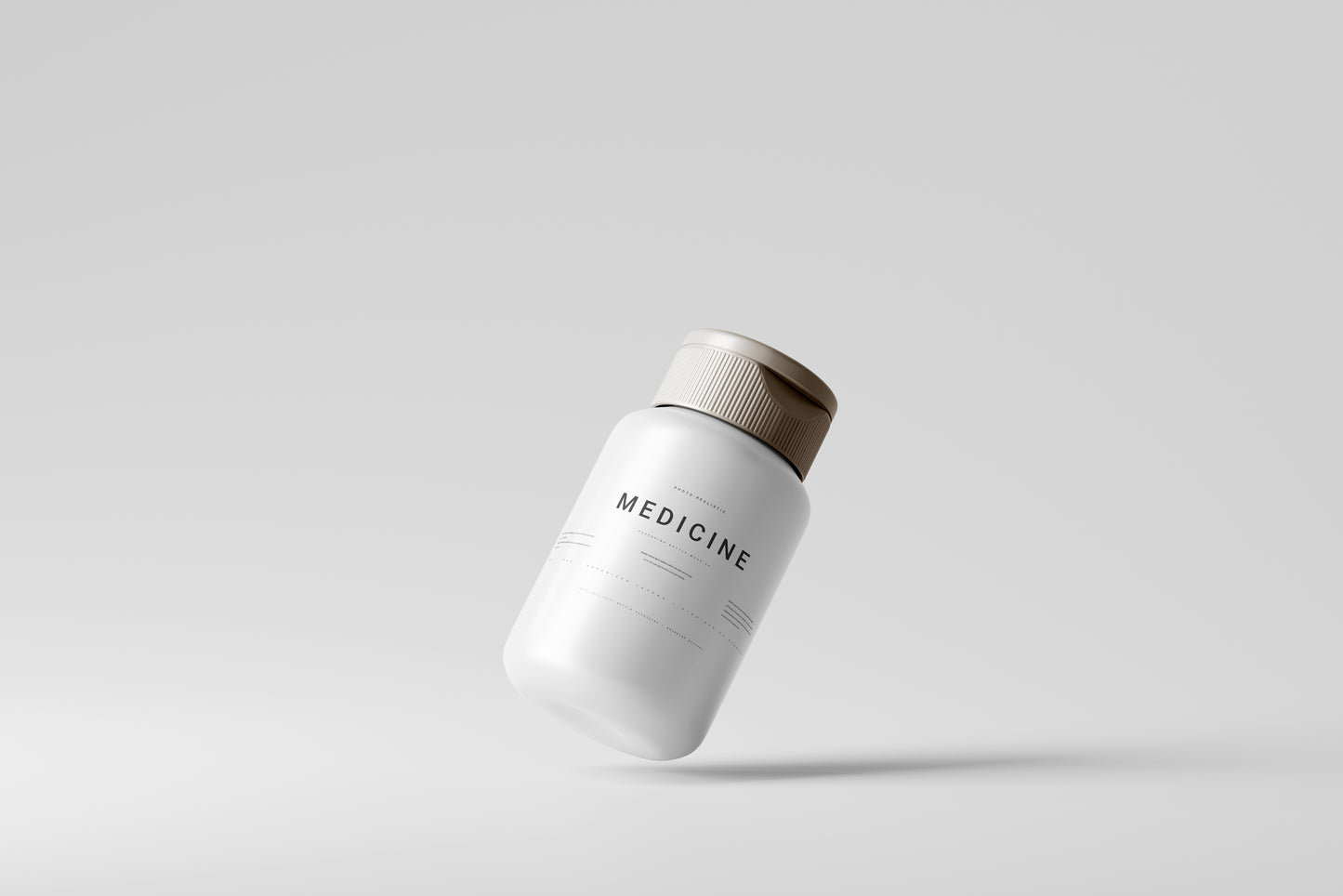 Plastic Medicine Bottle Mockup