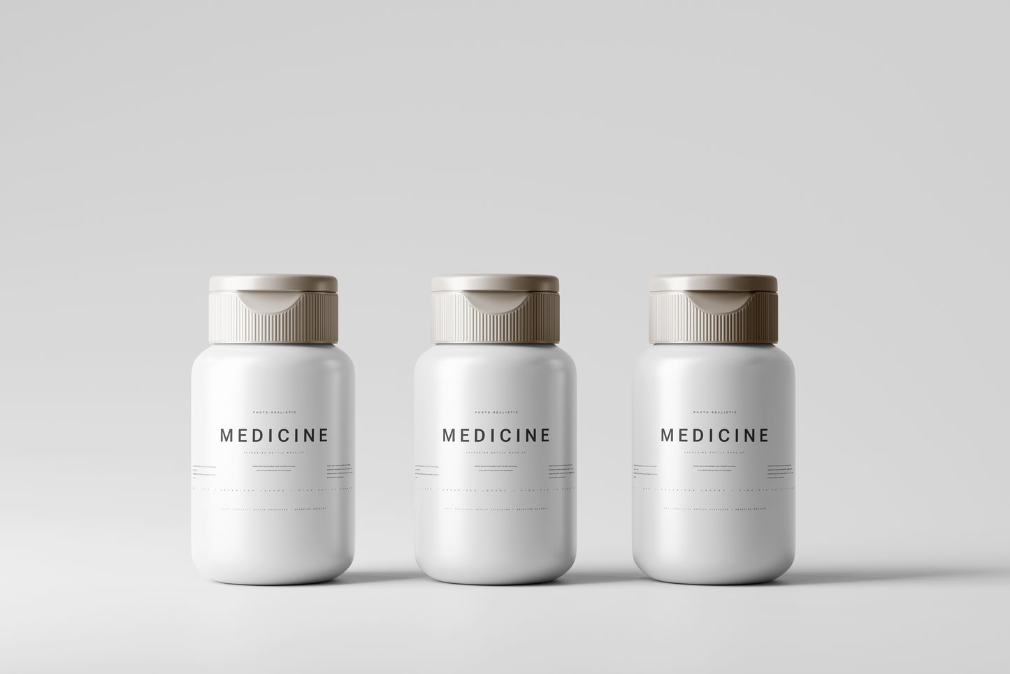 Plastic Medicine Bottle Mockup