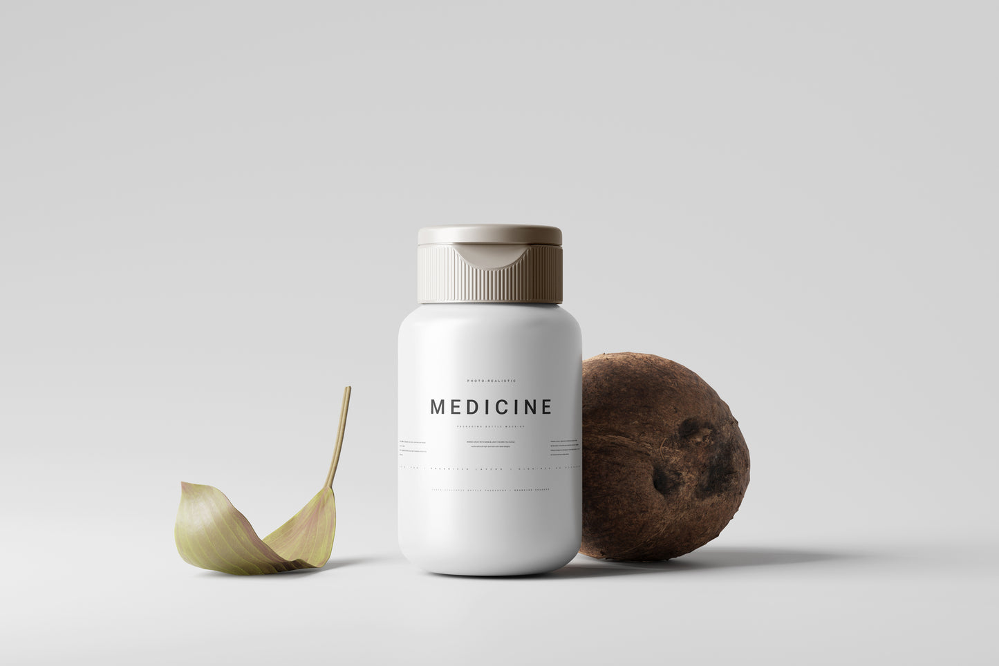 Plastic Medicine Bottle Mockup