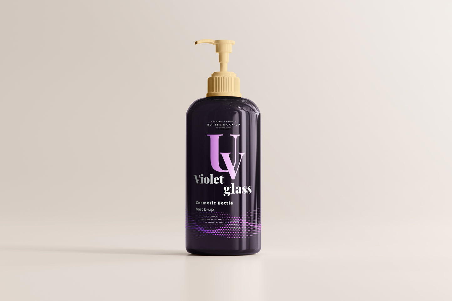 UV Glass Pump Bottle Mockups