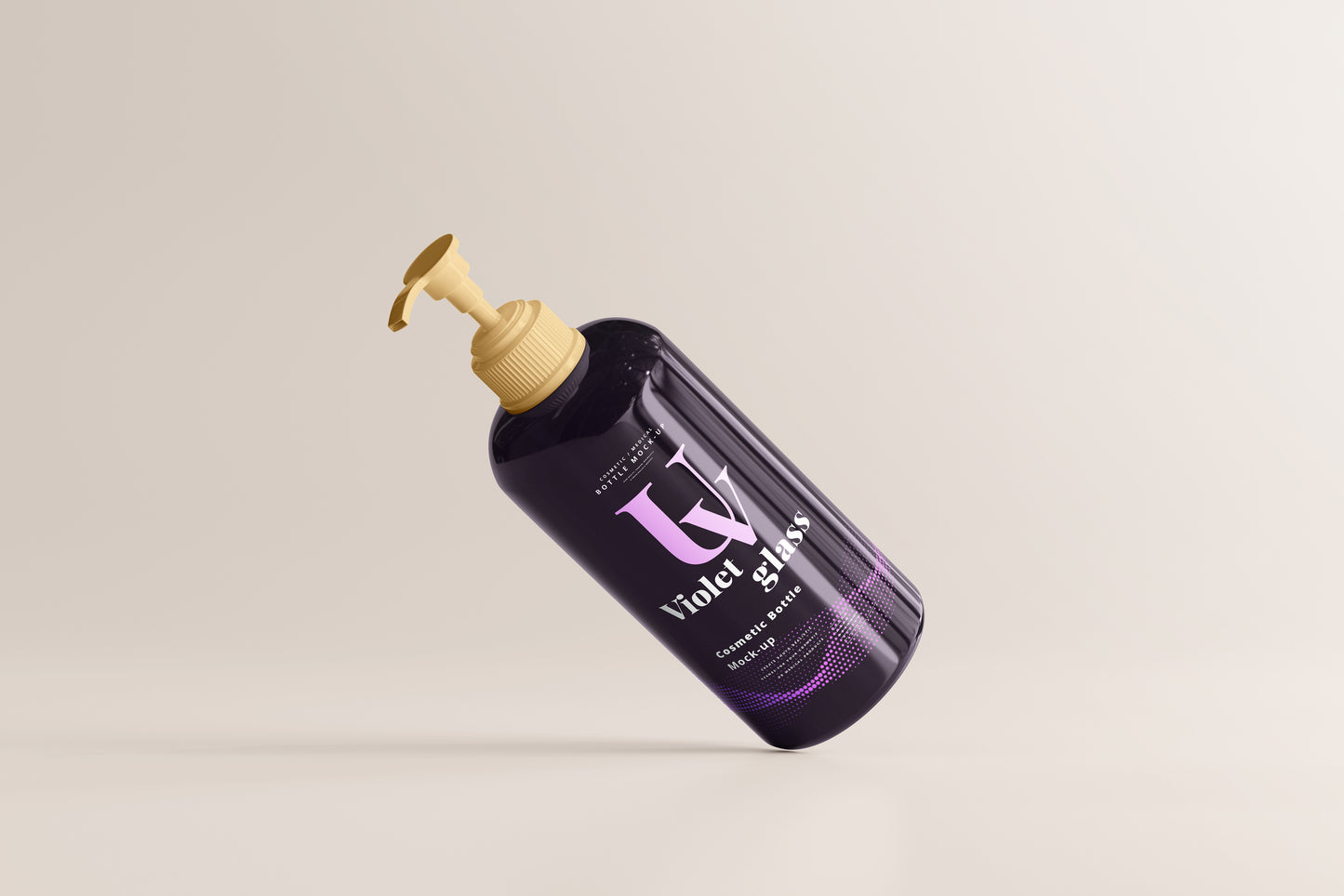 UV Glass Pump Bottle Mockups