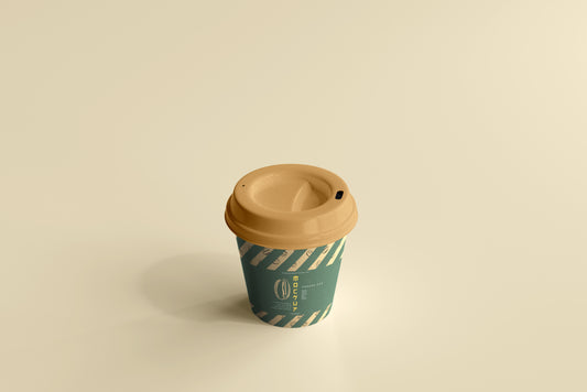 Biodegradable paper cup mockups