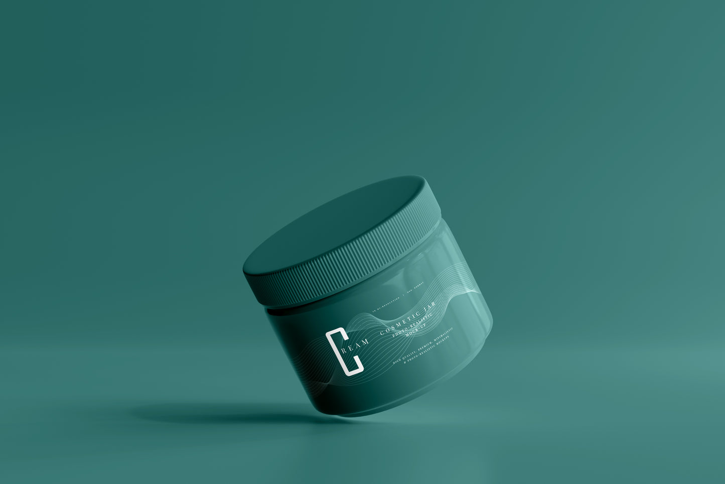 Plastic Cosmetic Jar Mockups