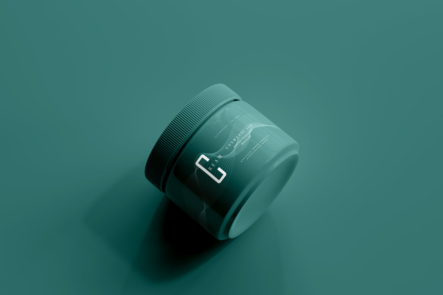 Plastic Cosmetic Jar Mockups