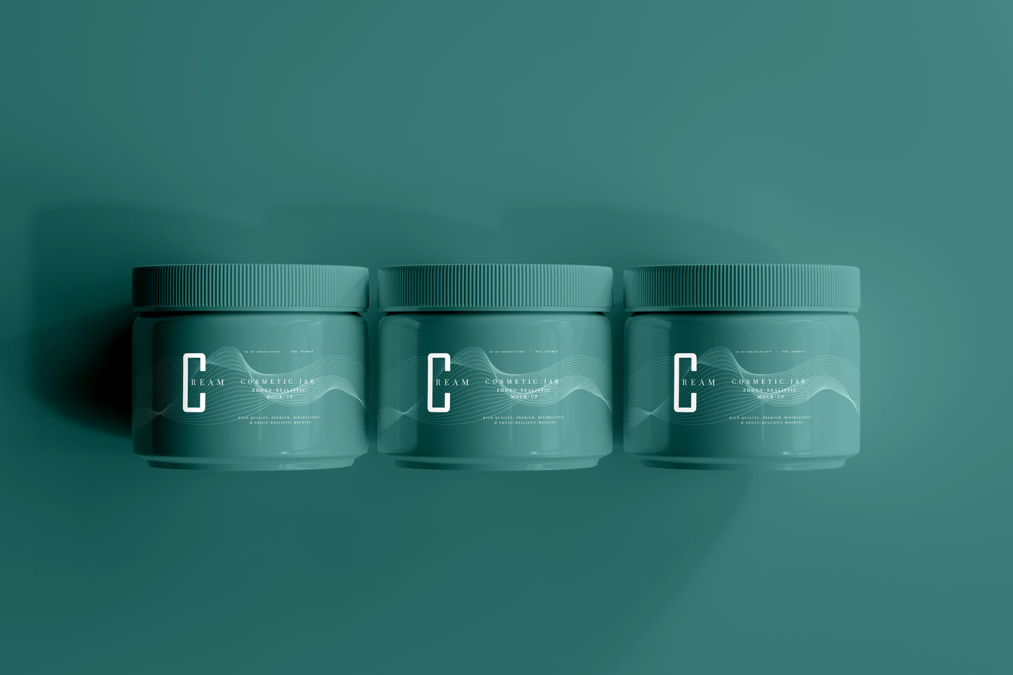 Plastic Cosmetic Jar Mockups