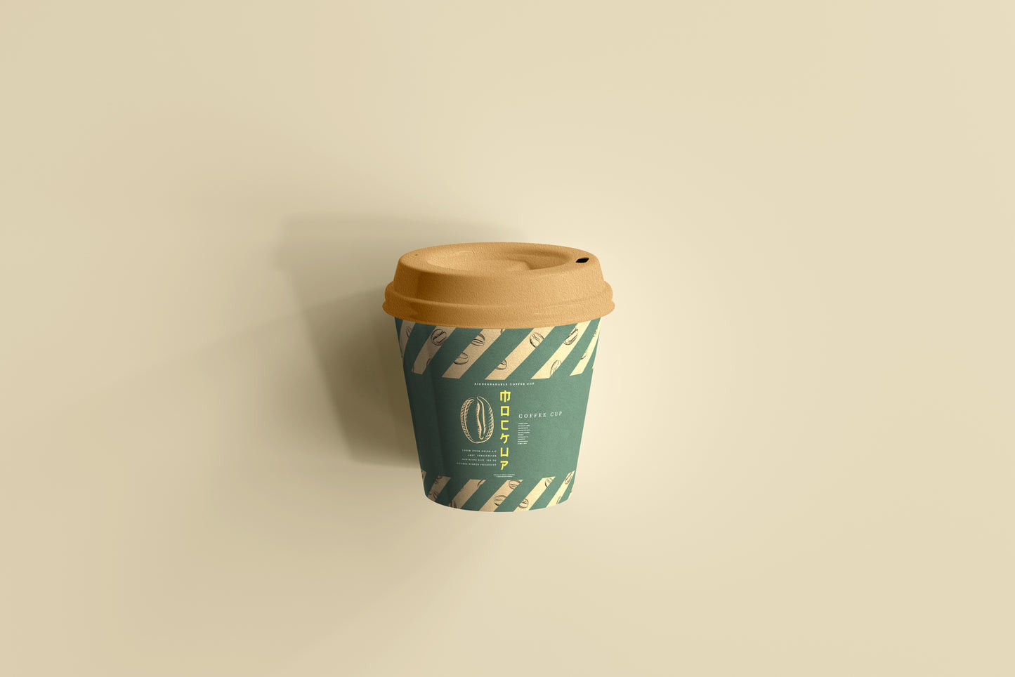 Biodegradable paper cup mockups
